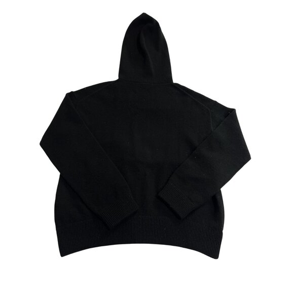 Vince Knit Cashmere Wool Hoodie in Black - Picture 2 of 5